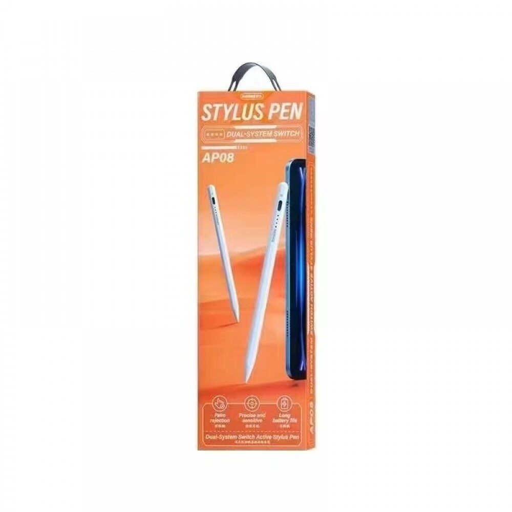 Стилус "Remax Dual-System Switch Active Stylus Pen AP08″ White — фото 3