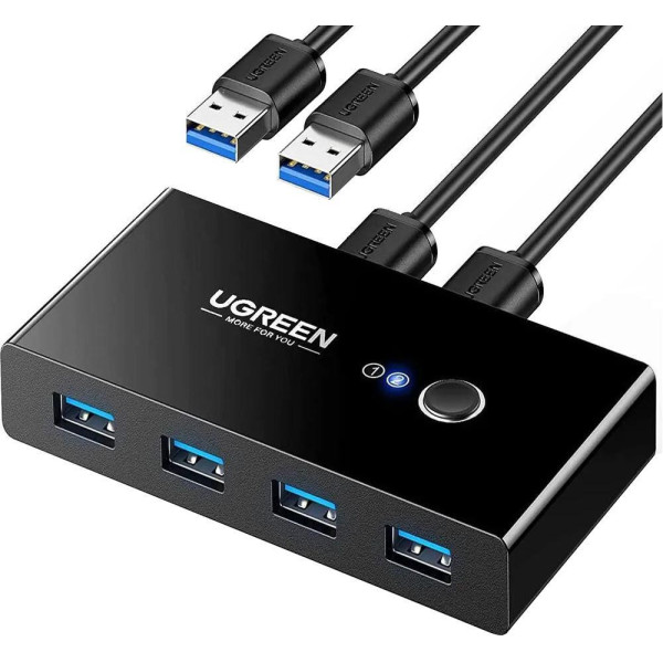 Спліттер USB 3.0 Ugreen US216 4 порти Black