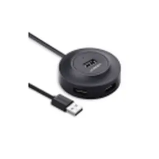 USB-хаб Ugreen CR106 USB 2.0 4 Ports HUB 1 м Чорний