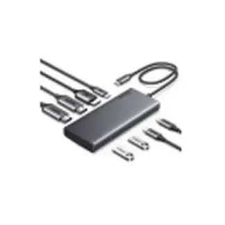 USB-хаб 100 Вт Ugreen CM639 2xUSB 3.2 2xUSB-C Hdmi DP Сірий 35625