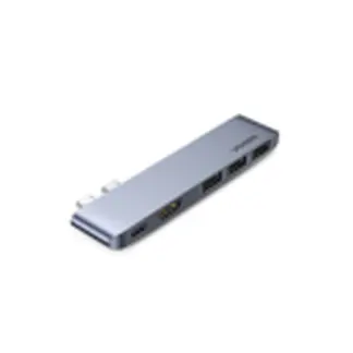 USB-хаб 5-in-2 Ugreen CM251 Space Сірий 60559