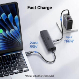 USB хаб Ugreen CM512 3xUSB+Hdmi+RJ45 Gigabit Space Gray — фото 4