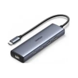 USB-хаб Ugreen CM512 з портами USB-C, USB 3.2, USB 2.0 та RJ-45 45320