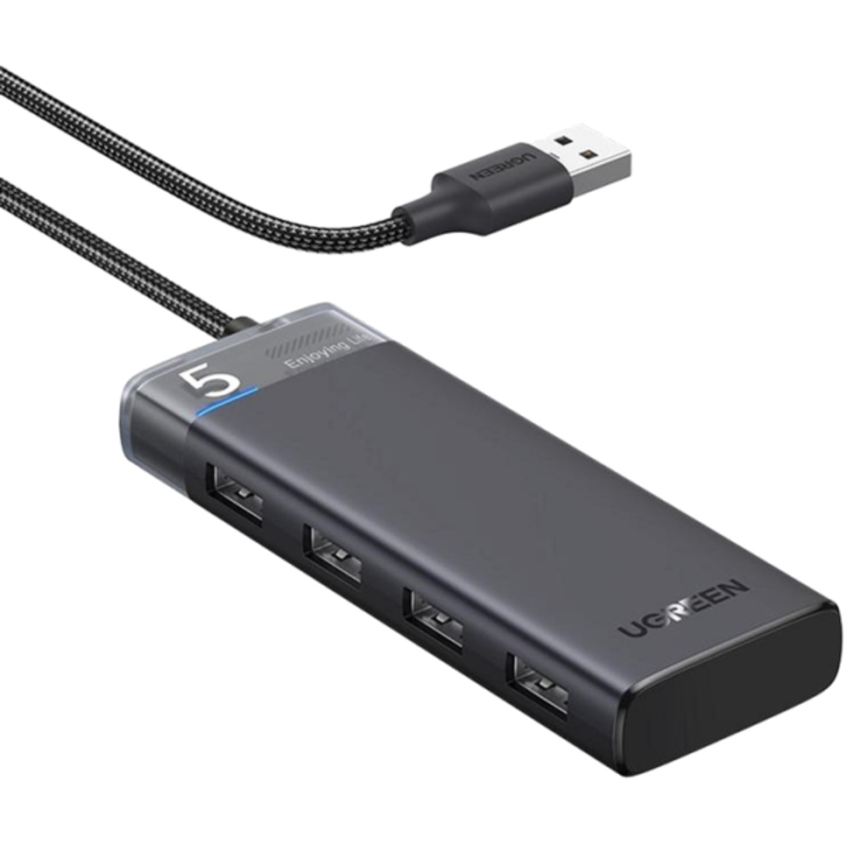 USB-хаб Ugreen CM653 4xUSB 3.2 Gen1 Ports Black