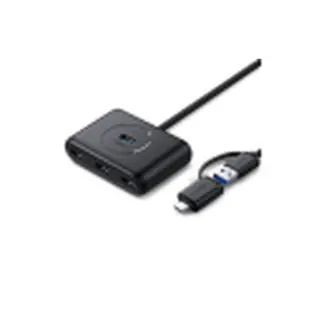 USB-хаб Ugreen CR113 USB 3.0 с разъемом USB Type-C 4 порта 1 м Черный