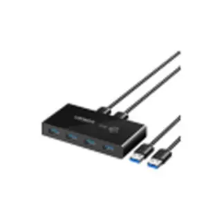 USB-спліттер 2 In 4 Out Ugreen US216 USB 3.0 Чорний 30768