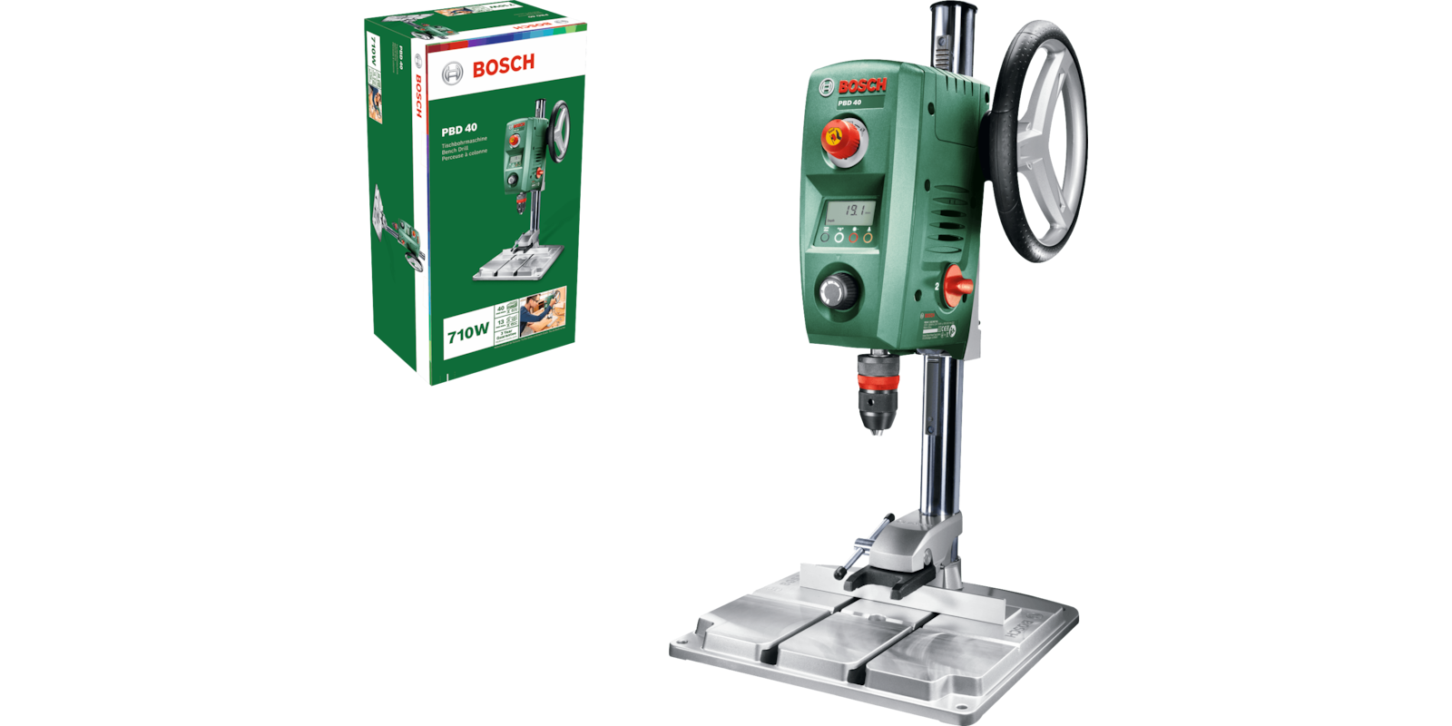 Верстат свердлильний Bosch PBD 40 710 Вт 600-2500 об/хв плита 33 х 35 — фото 2