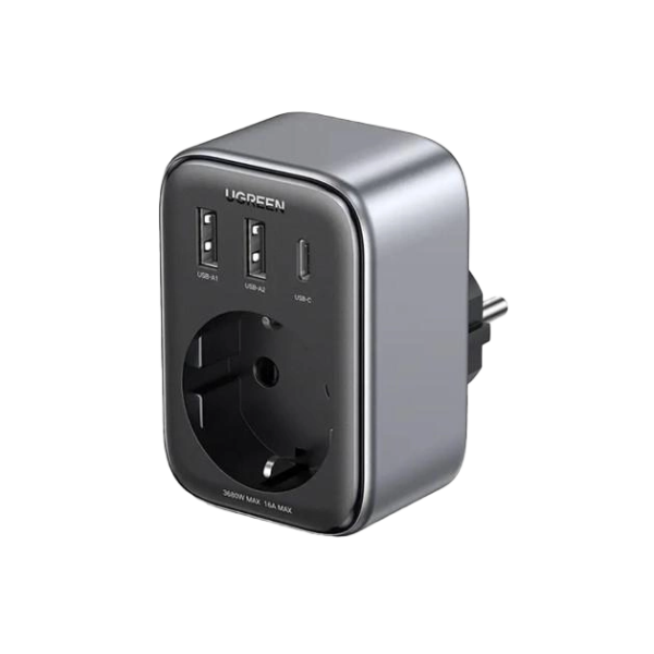 Мережевий фільтр Ugreen CD314 30W Outlet Extender EU (2A1C) Space Grey - Зображення 12