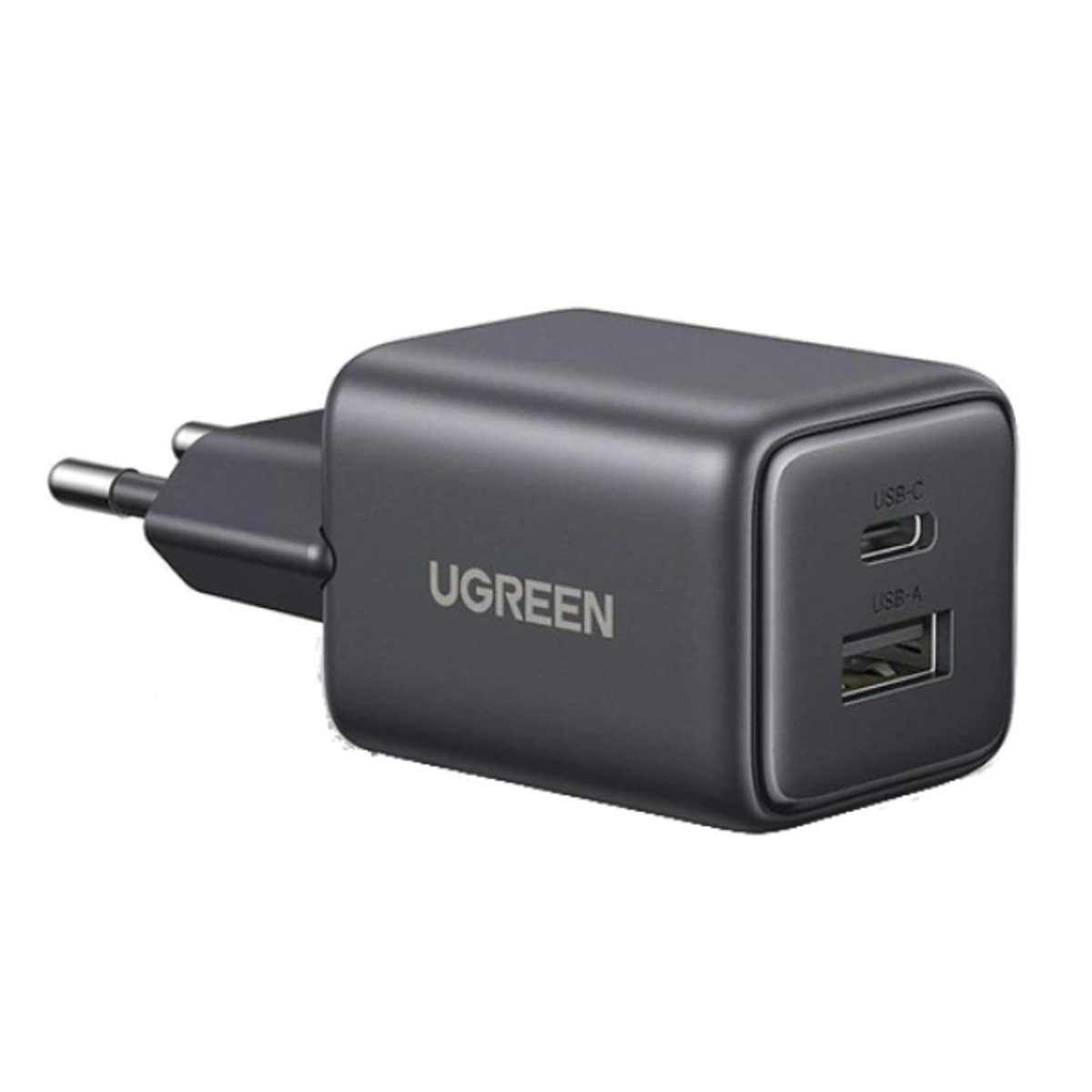 Зарядка GaN 20W USB Type-C+USB Ugreen X514 Black