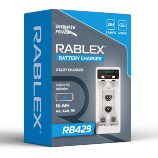 Зарядний пристрій Rablex RB429 для Ni-MH/Ni-Cd акумуляторів (AA, AAA