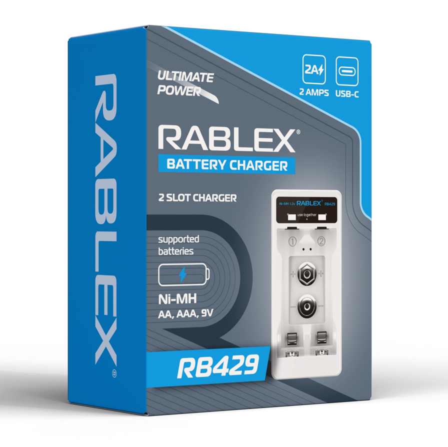 Зарядний пристрій Rablex RB429 для Ni-MH/Ni-Cd акумуляторів (AA, AAA