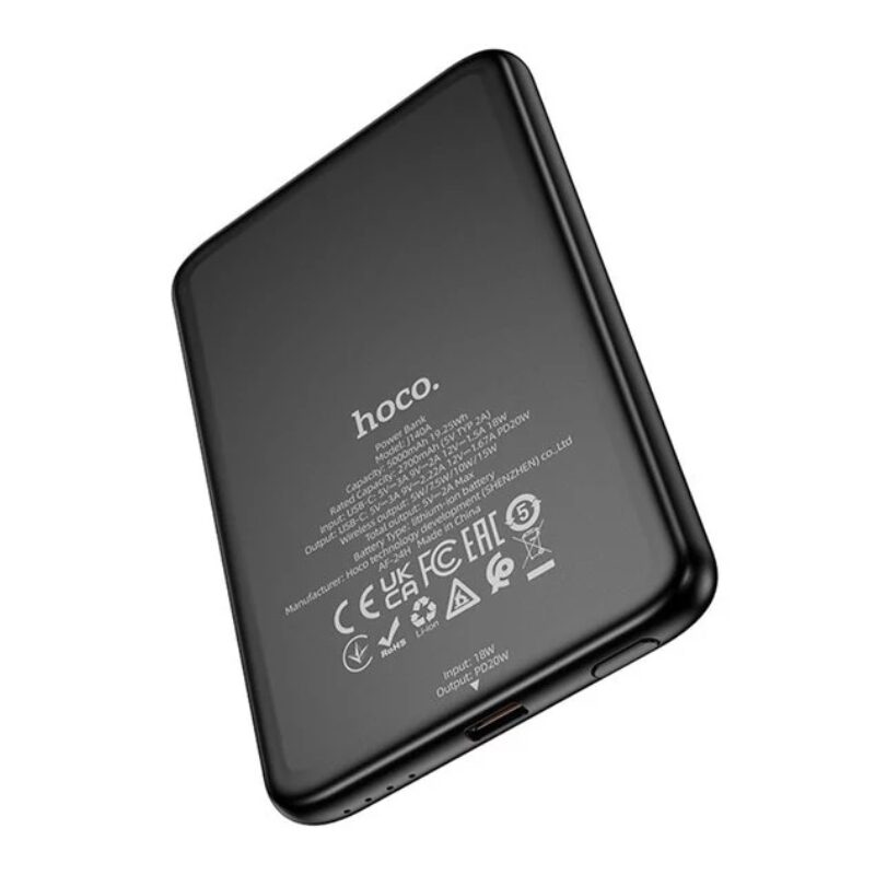Зовнішній акумулятор Hoco J140A Tony PD20W ultra-thin magnetic power — фото 4