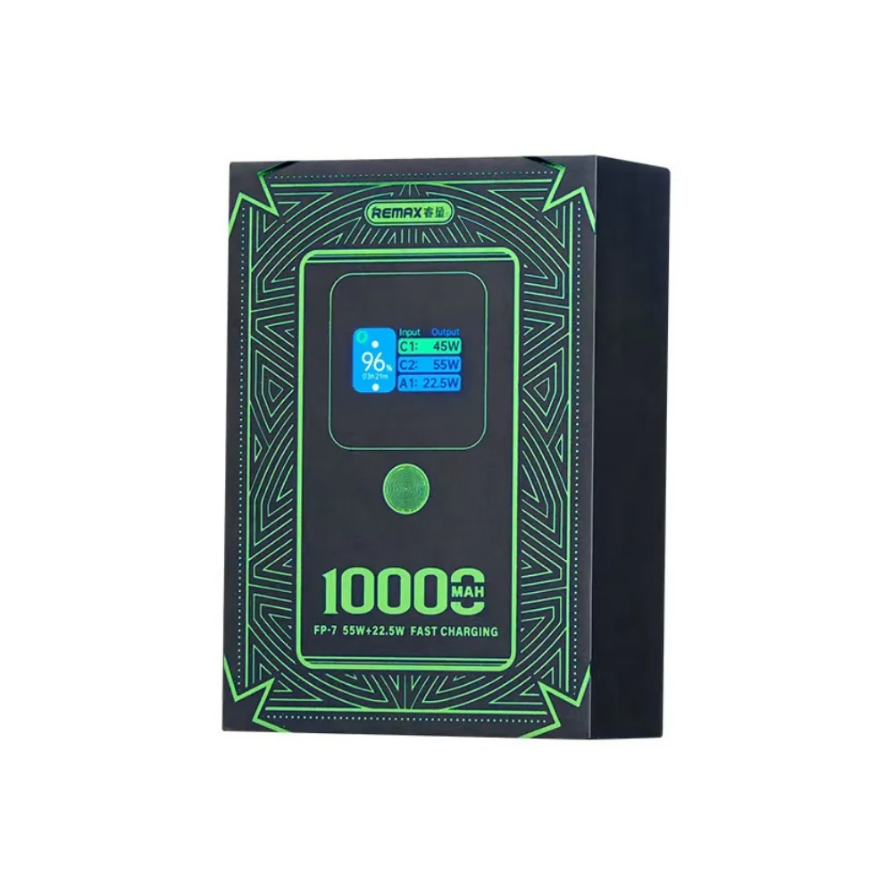 Зовнішній акумулятор Remax Dinba 55W+22.5W PD+QC color screen aluminum — фото 3