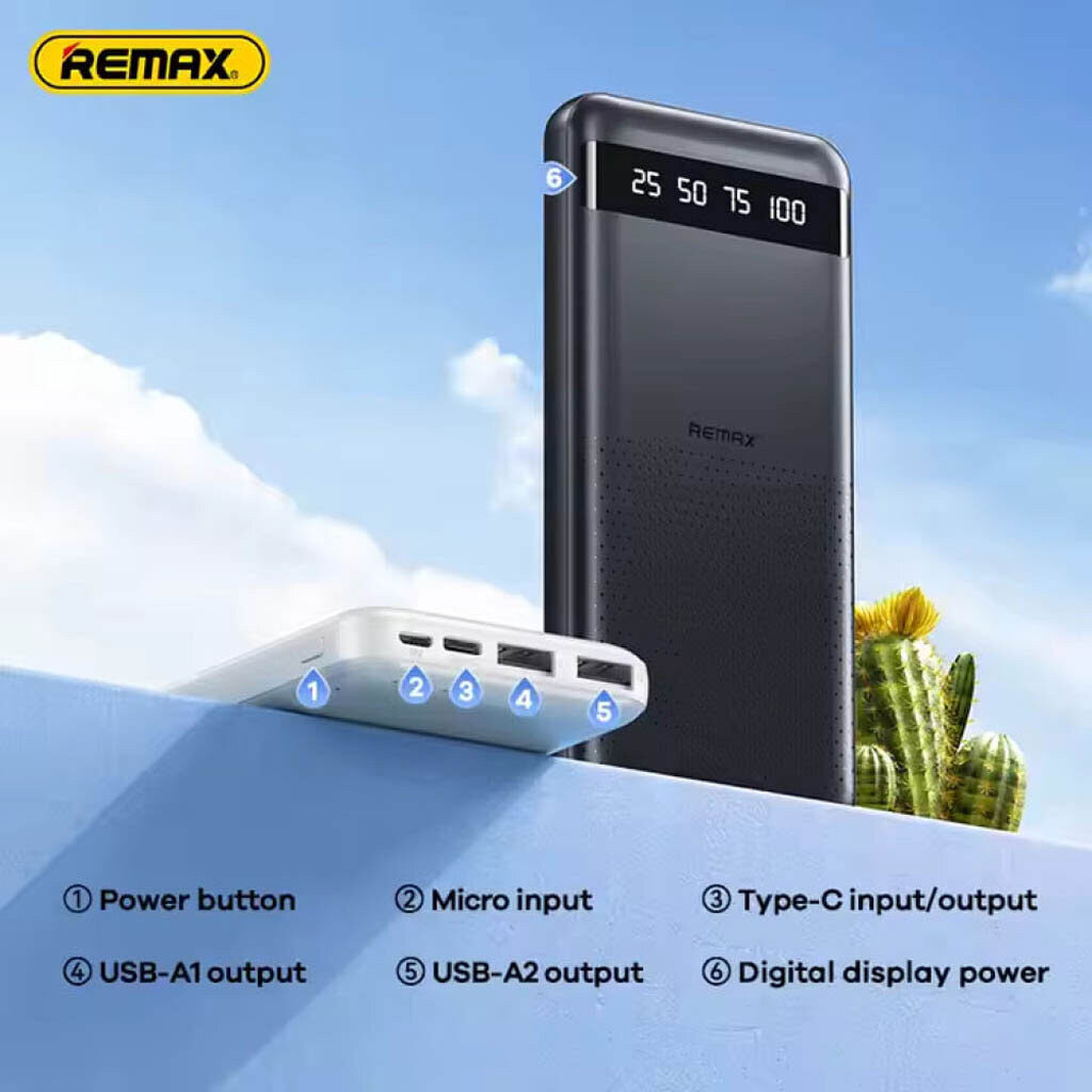 Зовнішній акумулятор REMAX Hintom 2.4A Fast Charging Power Bank 10000mAh RPP-10 — фото 4