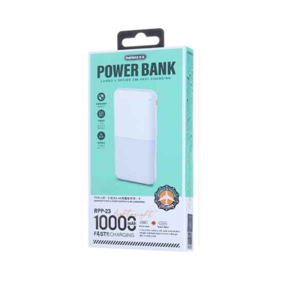 Зовнішній акумулятор Remax Lango II Series 2.4A Power Bank 10000mAh — фото 3