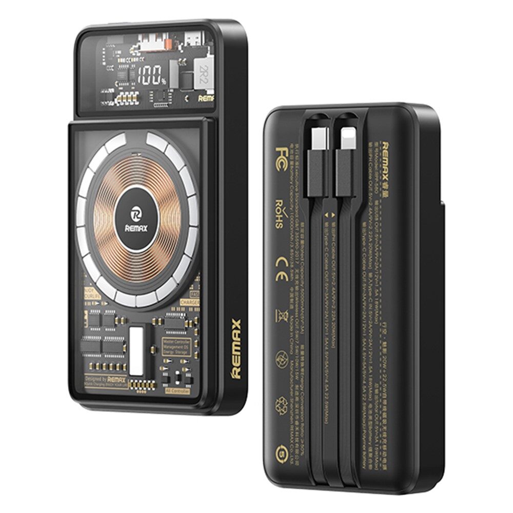 Зовнішній акумулятор Remax Walking·Phantom Series PD20W+QC22.5W Cabled — фото 4