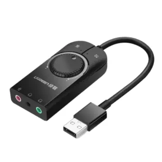 Звуковая карта USB 2.0 Ugreen CM129 Чорний 40964