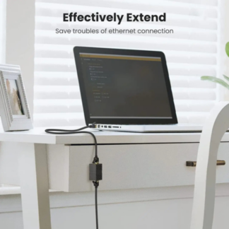 З’єднувач витої пари Ugreen NW114 RJ-45 Ethernet Cable Extender Adapter White — фото 4